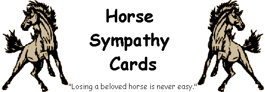 Title Image - Horse Sympathy Cards